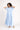Ice Blue Maternity & Nursing Dress / Delivery Gown/ Night Dress (100% Cotton) MOMZJOY.COM