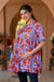 Serene Daisy Doodle Pintucks Maternity & Nursing Top MOMZJOY.COM