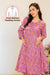 Stunning Purple Floral Maternity & Nursing Kurta Set (2pc) (100% Cotton) momzjoy.com