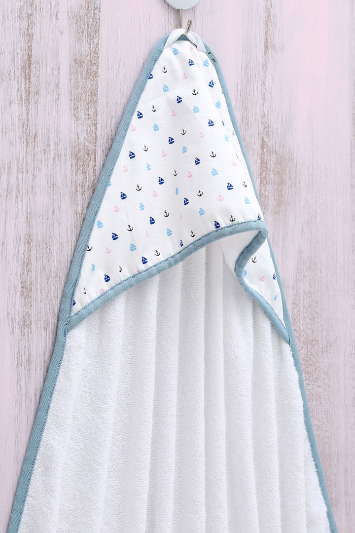 Sail Away - Hooded Towel MOMZJOY.COM