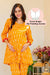 Comfy Mustard Ikat Maternity & Nursing Lounge Coord Set (2Pc) (100% Cotton) momzjoy.com