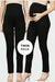 Maternity Black Leggings - Twin Pack MOMZJOY.COM