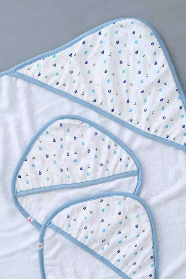 Sail Away - Baby Towel Set MOMZJOY.COM