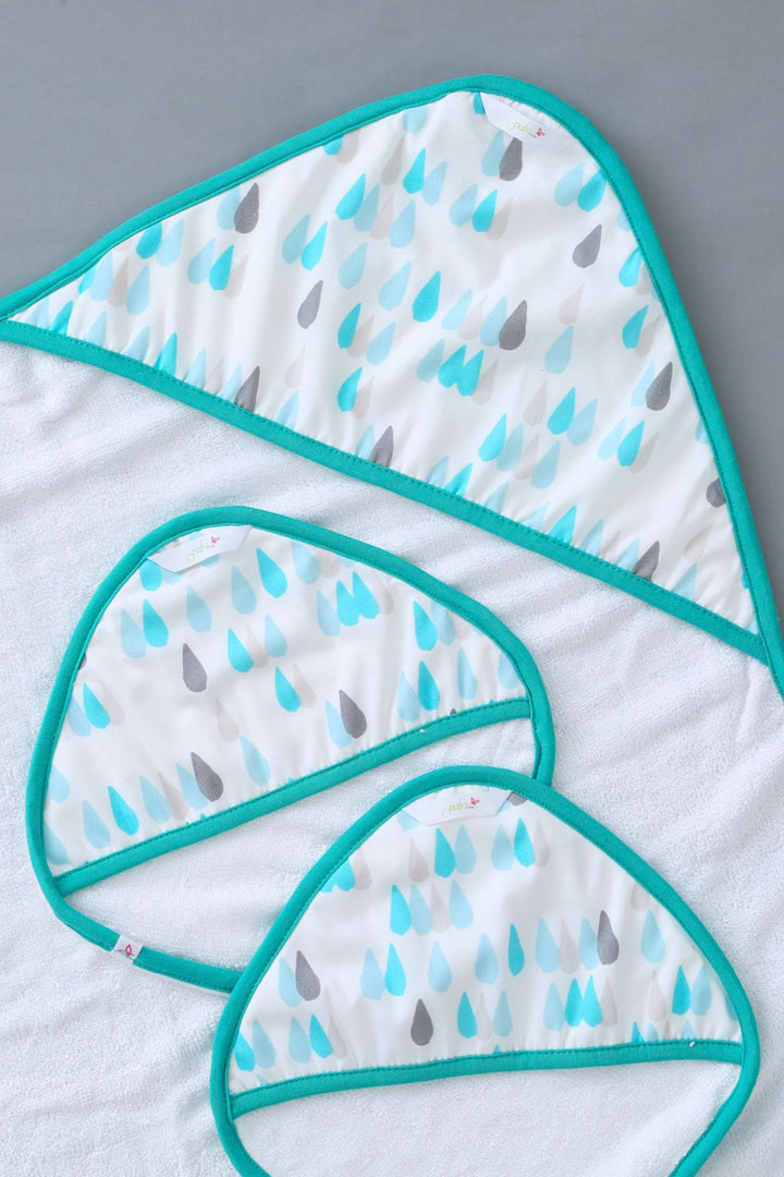 Raindrops - Baby Towel Set MOMZJOY.COM