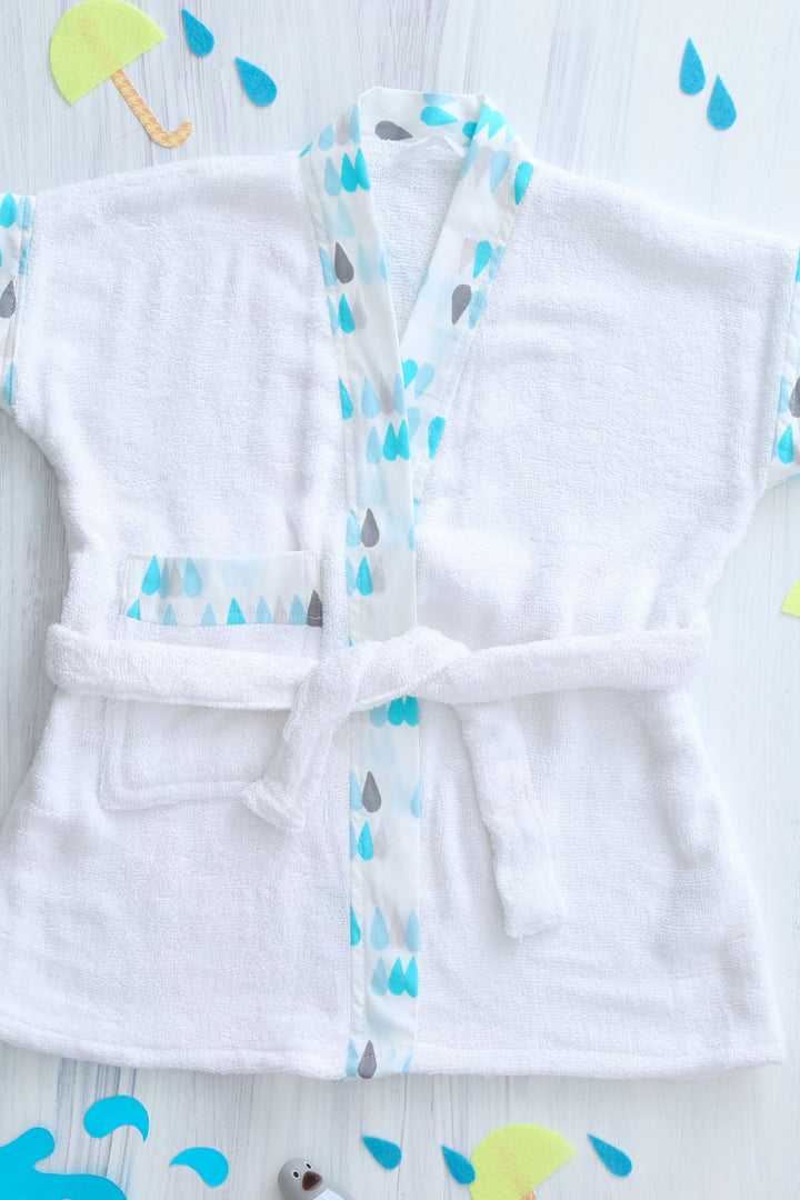 Raindrops - Bathrobe MOMZJOY.COM