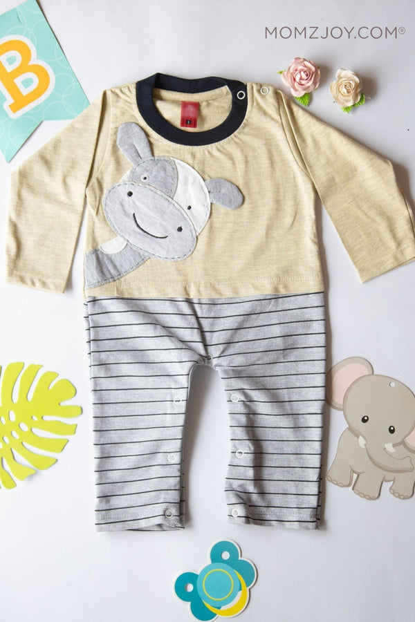 Ivory Striped Baby Merry Safari Set (0-18m) MOMZJOY.COM