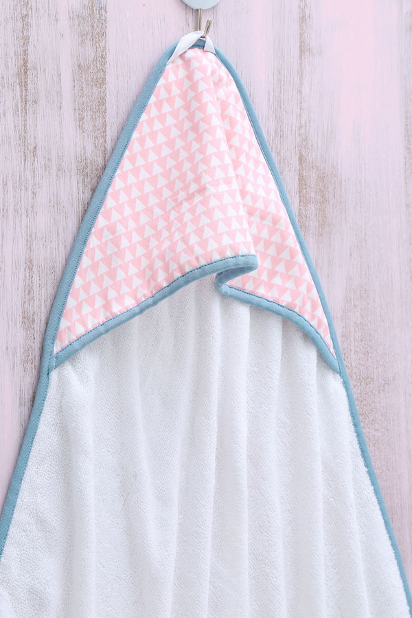 Pink Array - Hooded Towel MOMZJOY.COM