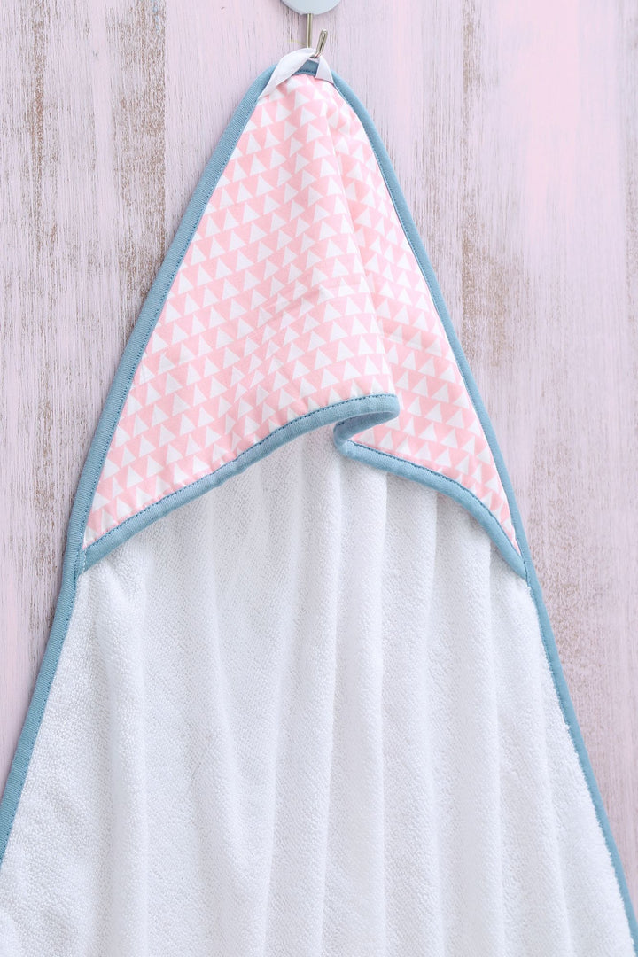 Pink Array - Hooded Towel MOMZJOY.COM