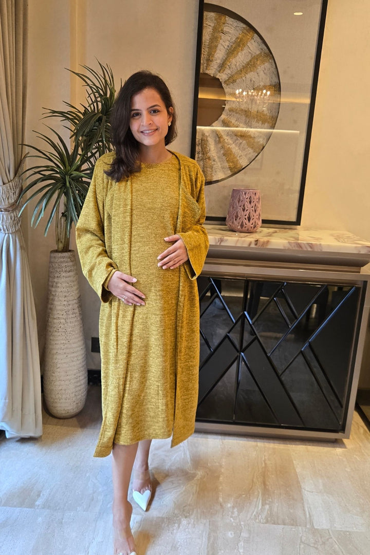 Breezy Black Maternity Dress + Jacket (2pc) (Copy) MOMZJOY.COM