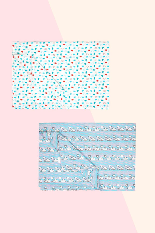 Under The Sea -  Flat Bedsheet Set (2Pc) MOMZJOY.COM