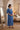 Indigo Blue Maternity & Nursing Kaftan (100% Cotton)