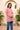 Blush Pink Maternity & Nursing Top (100% Cotton) momzjoy.com