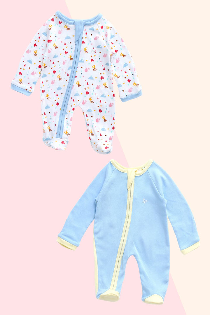 Color Palette Beach Duo  - Sleeper Onesie (Set of 2) MOMZJOY.COM