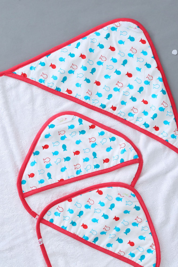 Fishy Pop - Baby Towel Set MOMZJOY.COM