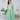 Luxe Sage Green Embroidered Maternity Satin Gown MOMZJOY.COM
