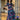 Midnight Blue Floral Maternity & Nursing Hi-Low Wrap Dress momzjoy.com