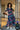 Midnight Blue Floral Maternity & Nursing Hi-Low Wrap Dress momzjoy.com