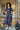 Midnight Blue Floral Maternity & Nursing Hi-Low Wrap Dress momzjoy.com