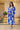 Admiral Blue Leafy Maternity & Nursing Dress momzjoy.com