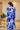 Admiral Blue Leafy Maternity & Nursing Dress momzjoy.com
