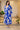 Admiral Blue Leafy Maternity & Nursing Dress momzjoy.com