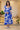 Admiral Blue Leafy Maternity & Nursing Dress momzjoy.com