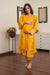 Elegant Chanderi Golden Turmeric Maternity & Nursing Kurta + Bump Band Bottom + Cover Up (3 Pc) momzjoy.com