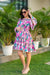 Splendid Barbie Pink Maternity Shoulder Knee Dress momzjoy.com
