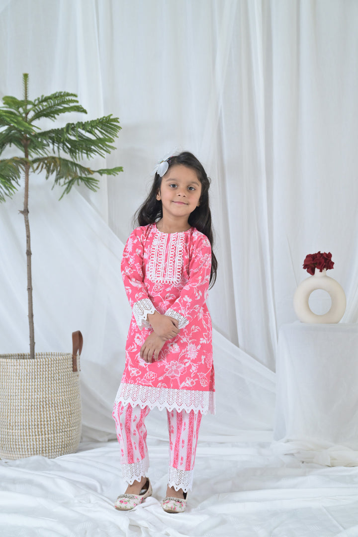 Pretty Pink Kurta Set (2pc) (0-12 Yrs) MOMZJOY.COM