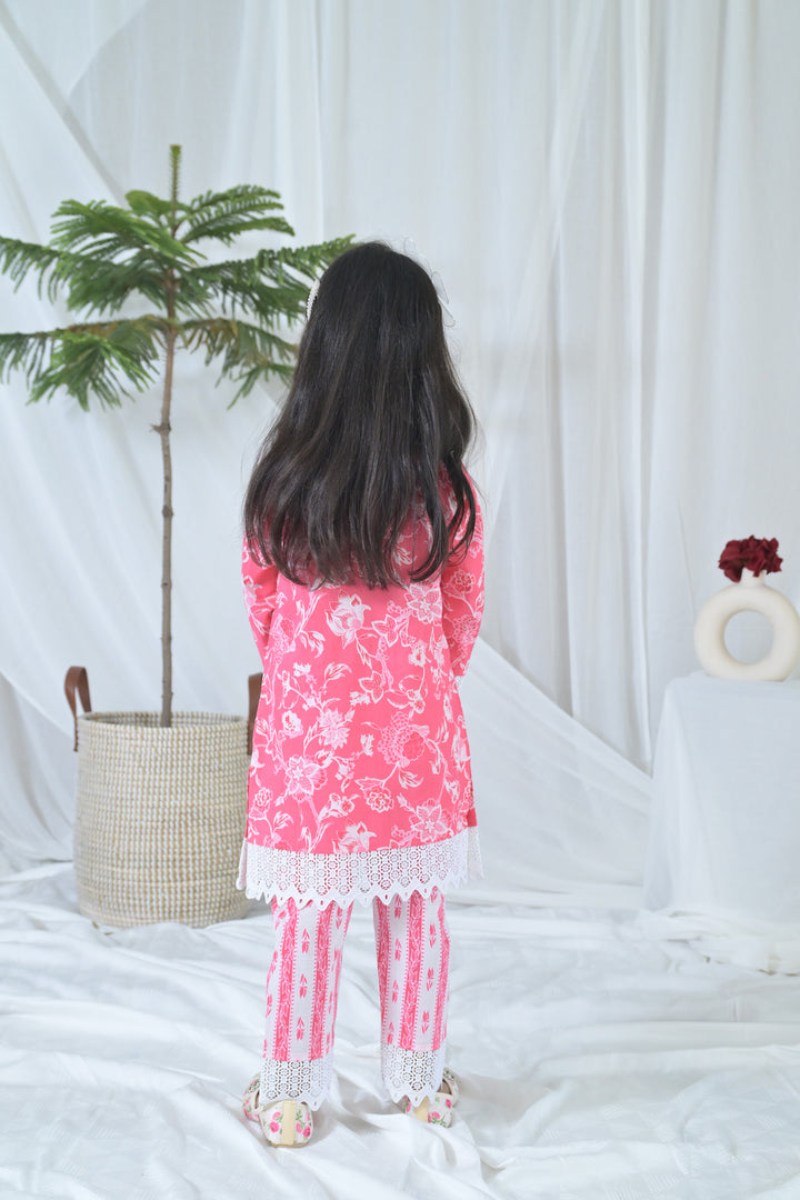 Pretty Pink Kurta Set (2pc) (0-12 Yrs) MOMZJOY.COM