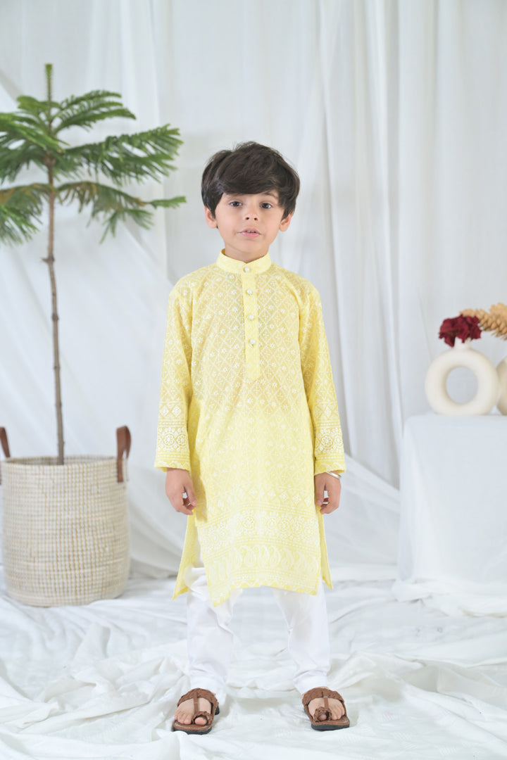 Happy Sunshine Kurta Set (2pc) (0-12 Yrs) MOMZJOY.COM