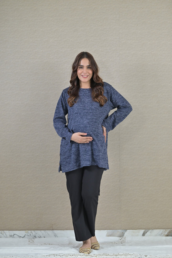 Indigo Blue Maternity & Nursing Top MOMZJOY.COM