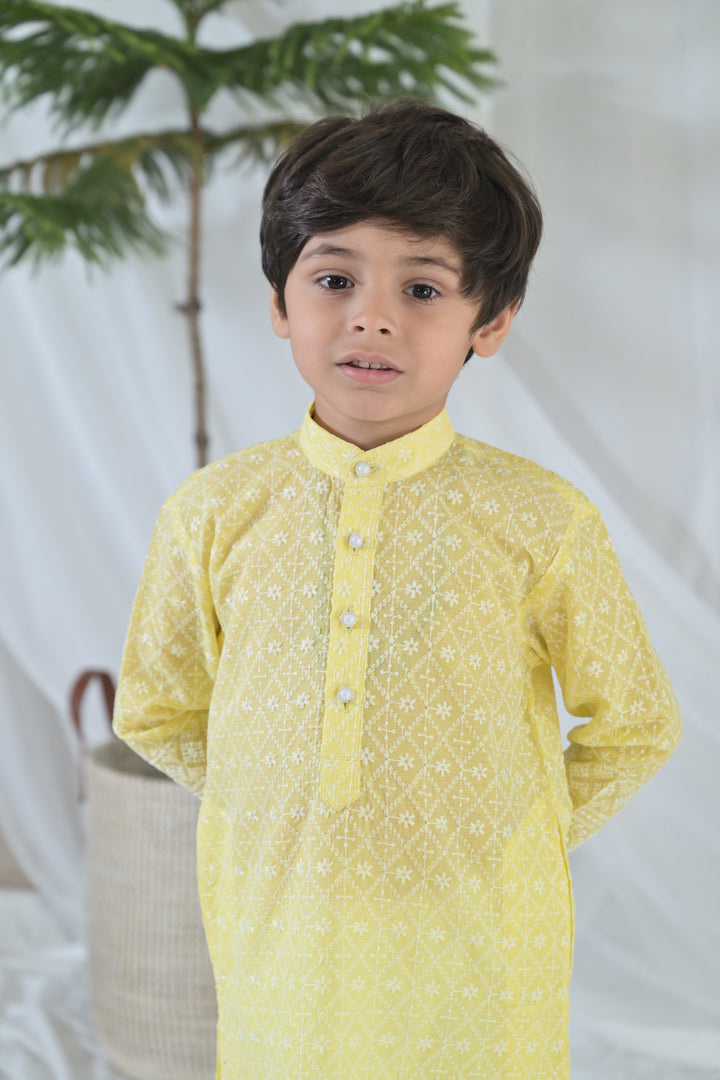 Happy Sunshine Kurta Set (2pc) (0-12 Yrs) MOMZJOY.COM