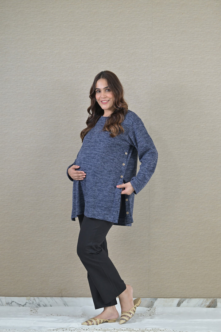 Indigo Blue Maternity & Nursing Top MOMZJOY.COM