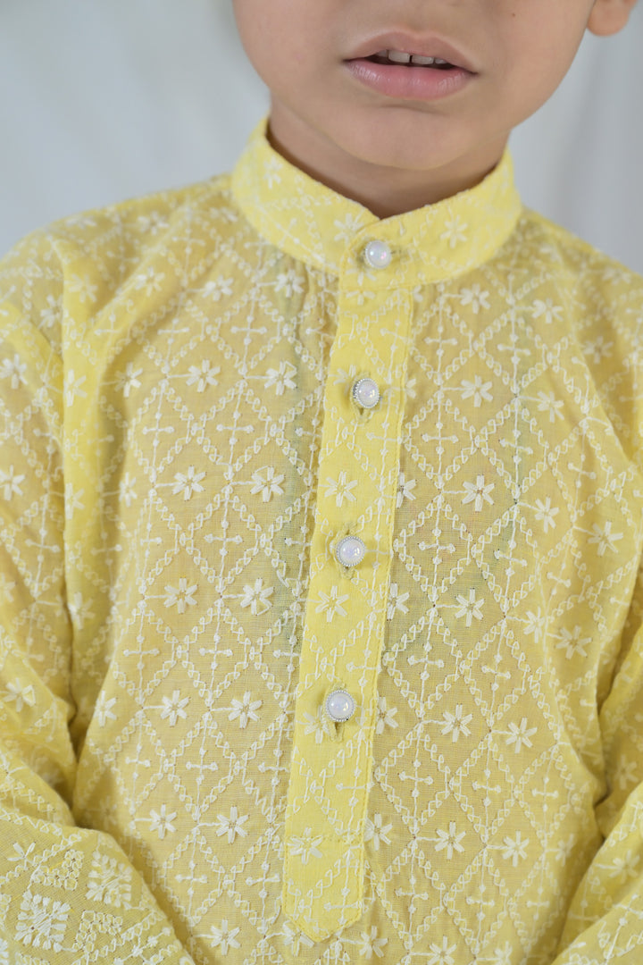 Happy Sunshine Kurta Set (2pc) (0-12 Yrs) MOMZJOY.COM