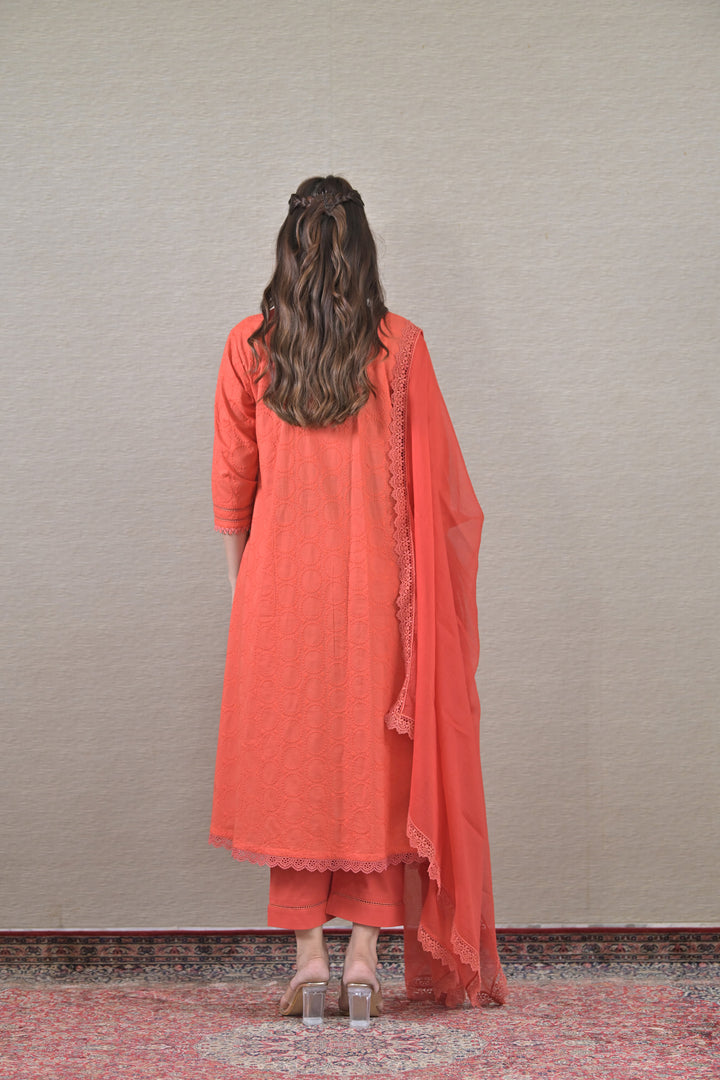 Amber Maternity Kurta + Bump Band Bottom + Dupatta (3 Pc) (100% Cotton) momzjoy.com