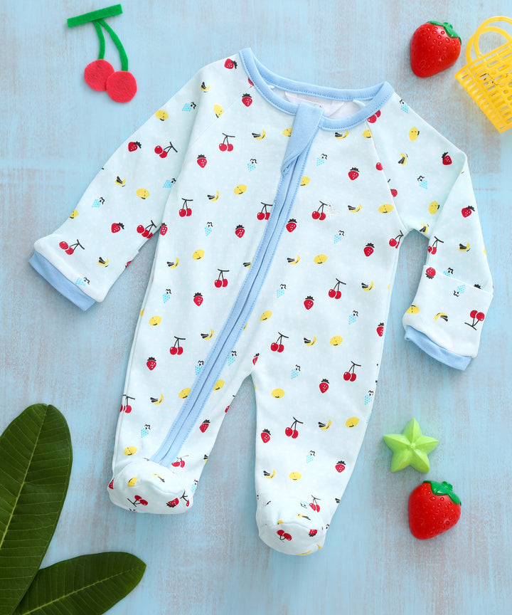 Piggy Fruit Punch Duo  - Sleeper Onesie (Set of 2) MOMZJOY.COM