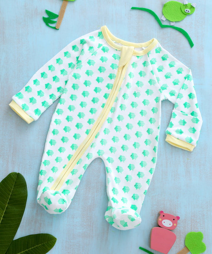 Piggy Fruit Punch Duo  - Sleeper Onesie (Set of 2) MOMZJOY.COM