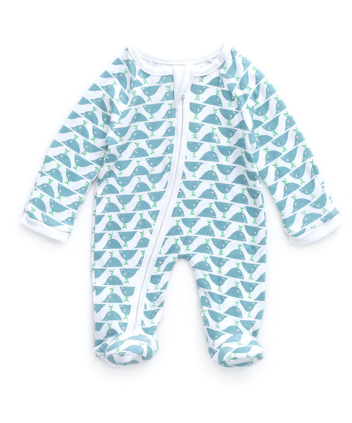 Pineapple Whale Duo  - Sleeper Onesie (Set of 2) MOMZJOY.COM