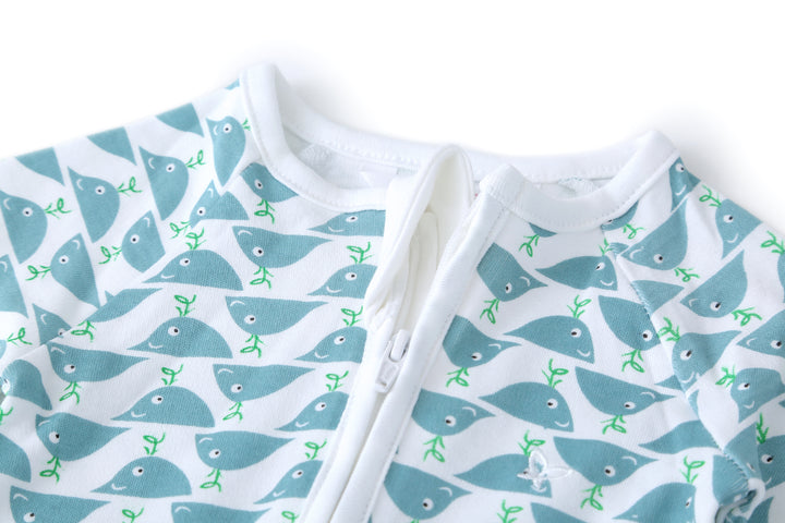 Pineapple Whale Duo  - Sleeper Onesie (Set of 2) MOMZJOY.COM