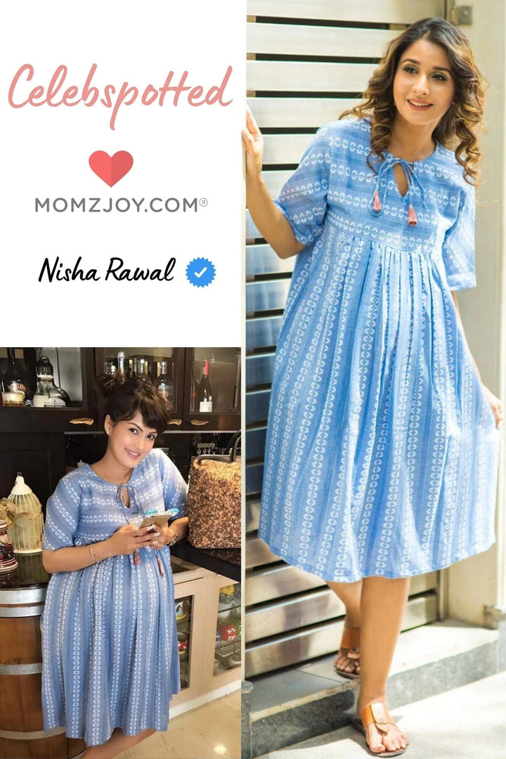 Versatile Denim Maternity Tunic momzjoy.com