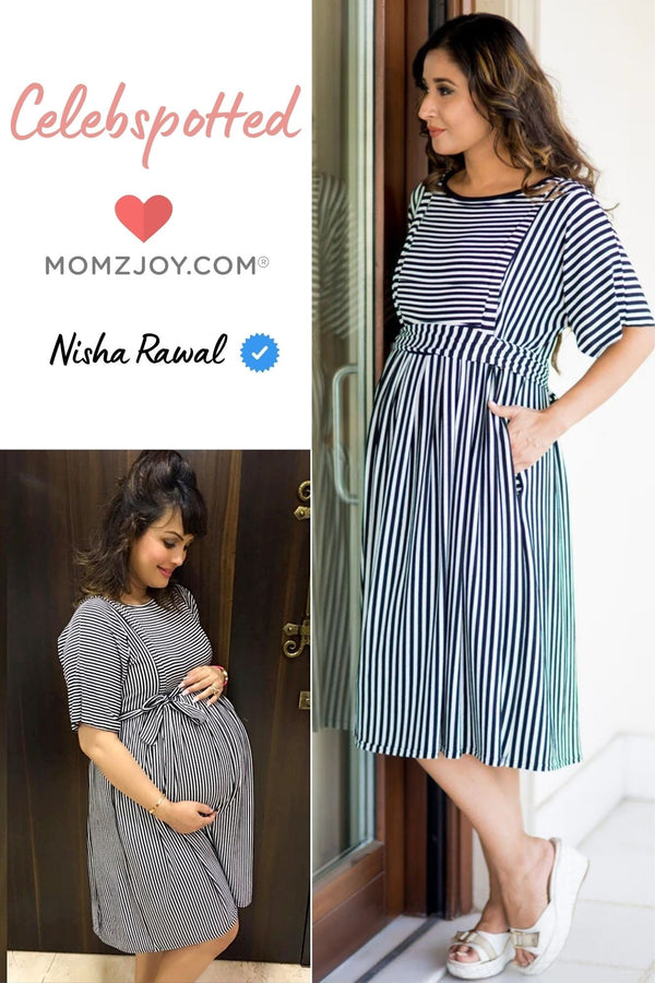 Nautical Striped Maternity and Nursing Tunic momzjoy.com