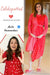 Asymmetrical Red Polka High Neck Maternity & Nursing Dress MOMZJOY.COM