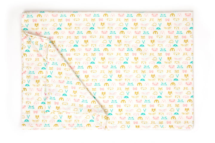 Sweet Bunny Piggy -  Flat Bedsheet Set (3Pc) MOMZJOY.COM