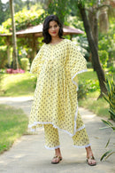 Classic Lemon Yellow Maternity & Nursing Kaftan Set (2 Pc) momzjoy.com