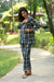 Christmas Eve Seaweed Checks Maternity & Nursing Night Suit Set (Set Of 2) momzjoy.com