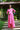 Classy Pink Pleated Maternity Knot Dress MOMZJOY.COM