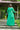 Classy Jade Green Pleated Maternity Knot Dress MOMZJOY.COM