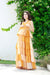 Classic Swing Bronze Maternity & Nursing Layered Frill Dress momzjoy.com