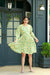 Green Blooming Garden Maternity & Nursing Dress MOMZJOY.COM